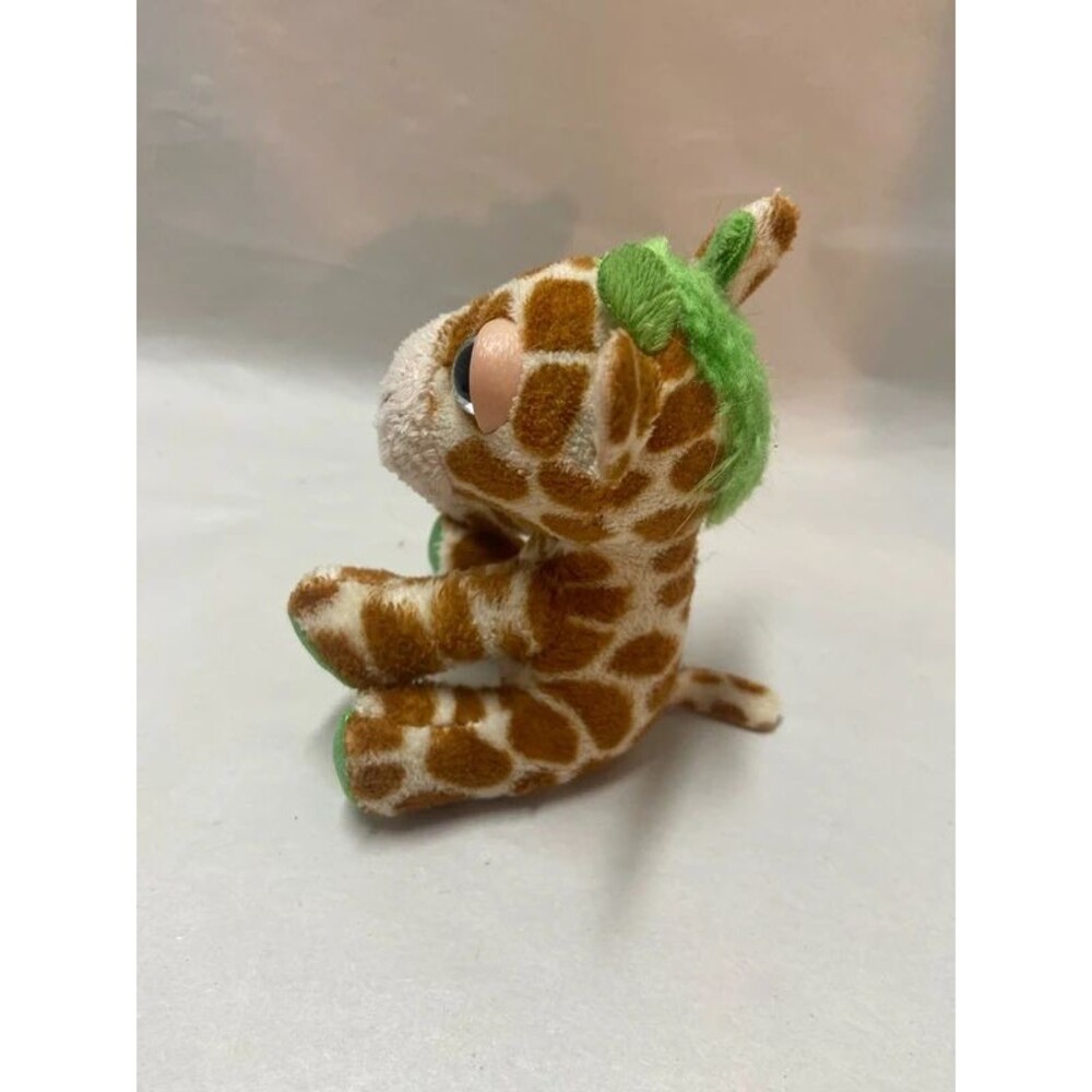Russ Peepers Mini giraffes plush green mane - Picture 3 of 7